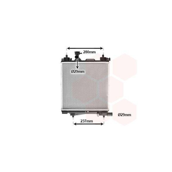 Van Wezel 52012707 Radiatore Acqua Radiatore Motore Per Suzuki Swift Iv (Fz, Nz)-image