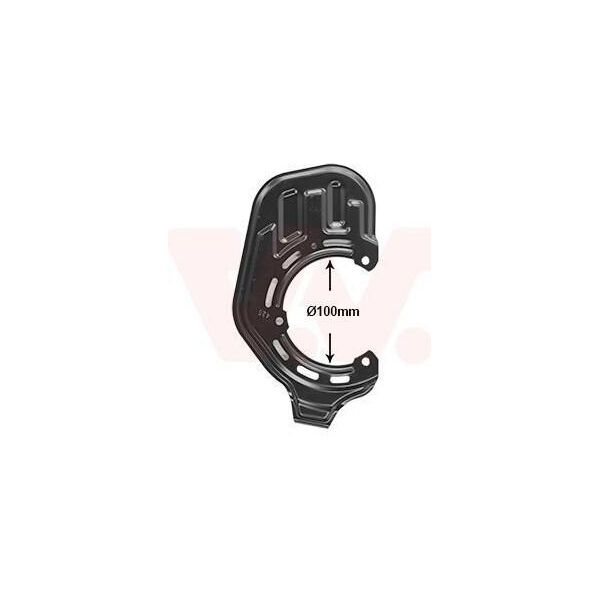 Van Wezel Parafango Disco Freno Per Opel Meriva A (X03) Anteriore Destro 3781372 Piastra Di Ancoraggio-image