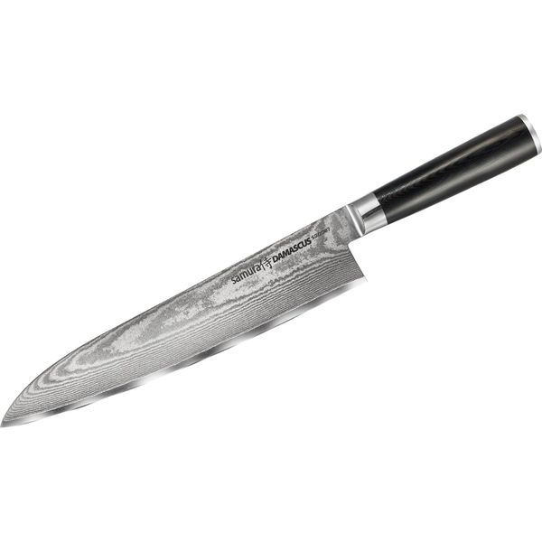 Coltello Da Chef Professionale Samura Damascus 9,4" / 240 Mm - Strumento Da Cucina In Acciaio Giapponese Di Per L'eccellenza Culinaria"-image