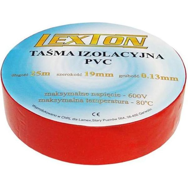 Nastro Isolante Lexton Red 25 M-image