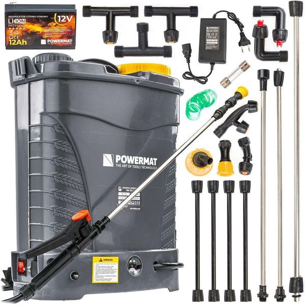 Powermat Spruzzatore A Zaino A Batteria 16 L, 12 V, 12 Ah - PM-OA-16T-image