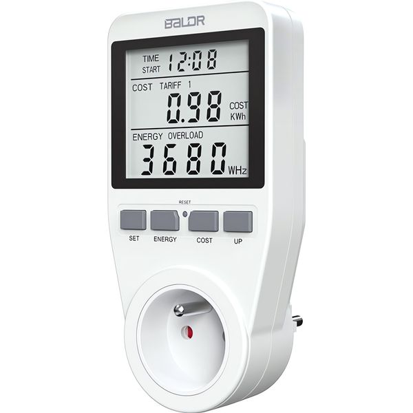 Wattmetro Monofase Baldr BD-990 Bianco-image