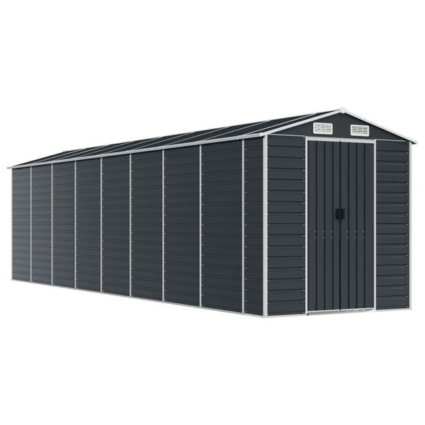 Vidaxl Capanno Per Attrezzi Antracite 191X725X198 Cm Acciaio Zincato-image