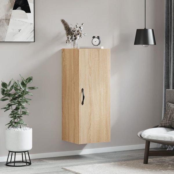 Vidaxl Armadio A Muro Rovere Sonoma 34,5X34X90 Cm Materiale In Legno-image