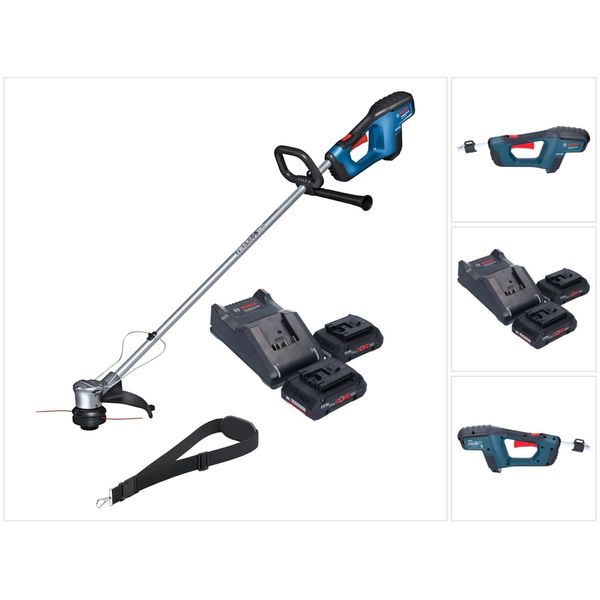 Tagliabordi A Batteria Senza Spazzole Bosch Grt 18V-33 Professional 18 V 330 Mm + 2X Batteria Procore 4,0 Ah + Kit Di Ricarica-image