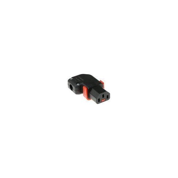 Connettore Act C13 Iec Lock+ Ricablato Ad Angolo Destro O Sinistro Nero, PA130100RBK (SFO66A)-image