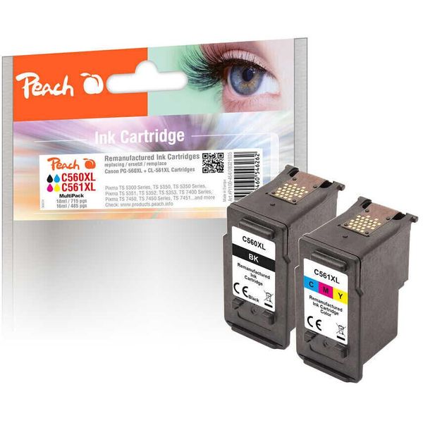Peach PI100-454 Peach Patrone Canon PG-560/ CL-561XL Multipack Rigenerato-image