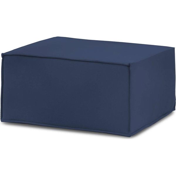 Talamo Italia Pouf Avolasca 70X80X43H Cm Blu, Sfoderabile Blu Italy-image