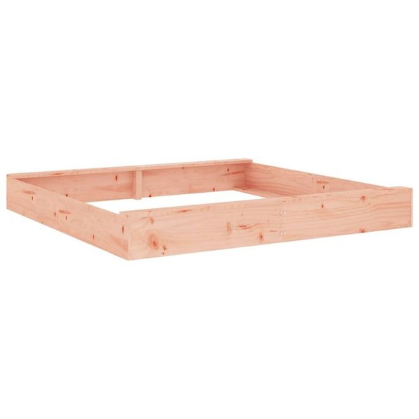Vidaxl Sabbiera Con Sedili Square In Legno Massiccio Di Abete Douglas-image