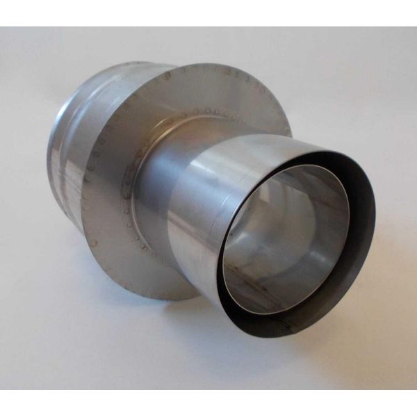 Rivestimento A Doppia Parete Nw 80 Mm Per Canna Fumaria Lato Tronchetto Nw 130 Acciaio Inox-image