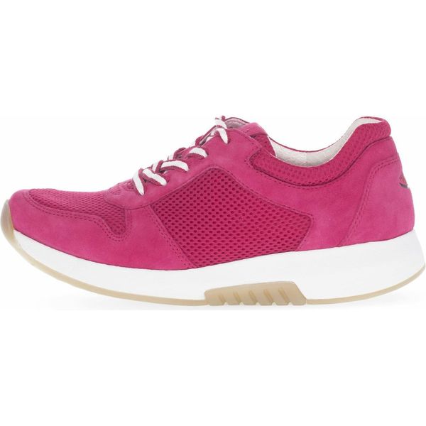 Gabor Rollingsoft Scarpe Da Donna - Comode Scarpe Basse Stringate Rosa Tempo Libero Nuovo-image