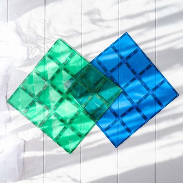 Piastrelle Magnetiche Connetix Set Di Piastre Di Base 2 Pezzi-image