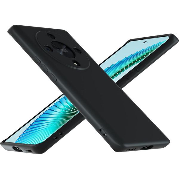 Per Honor Magic 6 Lite Custodia Protettiva In Silicone Tpu Per Cellulare Custodia Cover Nera-image