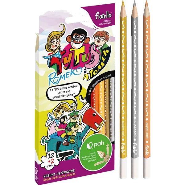 Pastelli A Matita Titus 14 Colori Fiorello-image