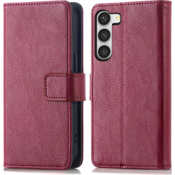 Custodia Per Cellulare Imoshion Per Samsung Galaxy S23 - Cover Flip A Libro - Rosso Scuro-image