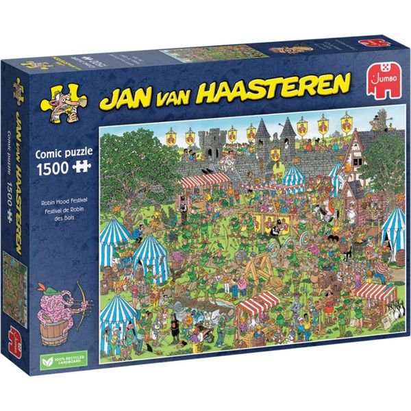 Jumbo Spiele 1110100317 Jan Van Haasteren Robin Hood Festival 1500 Teile Puzzle-image