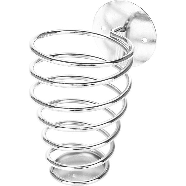 Supporto Per Asciugacapelli In Acciaio Inox A Forma Di Spiral Supporto Per Asciugacapelli A Parete Rack Per Asciugacapelli-image