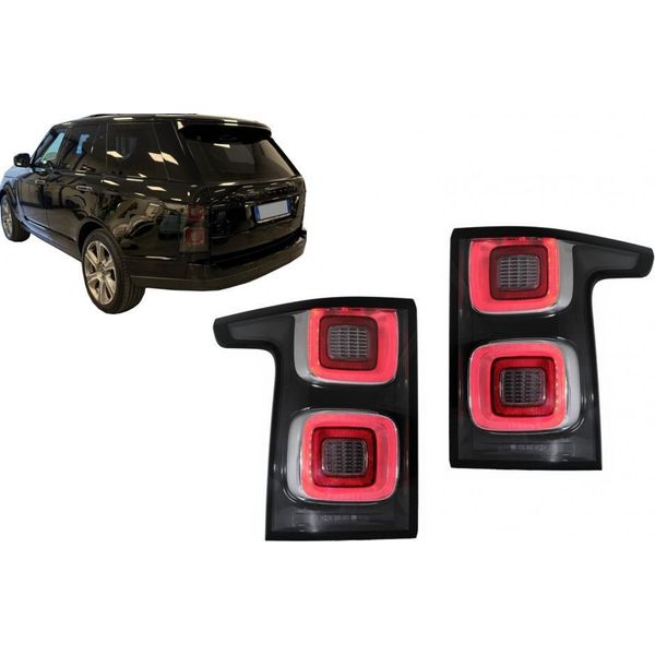Luci Posteriori Full Led Per Range Rover Vogue L405 2013-2017 Facelift Look Trasparente.-image