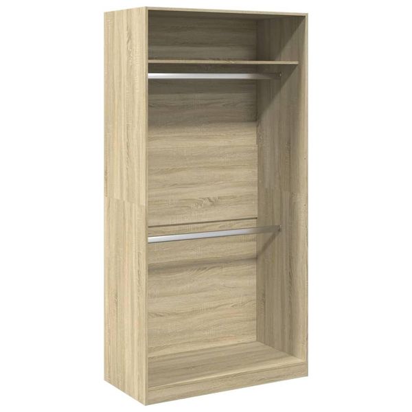Vidaxl Armadio Rovere Sonoma 100X50X200 Cm Materiale A Base Di Legno-image