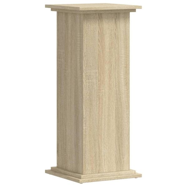 Vidaxl Supporto Per Piante Quercia Sonoma 33X33X80 Cm Materiale A Base Di Legno-image