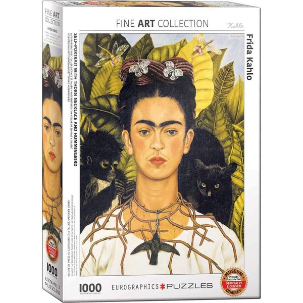 Puzzle Da 1000 Pezzi - Puzzle - Autoritratto Di Frida Kahlo + Accessori Per Puzzle-image