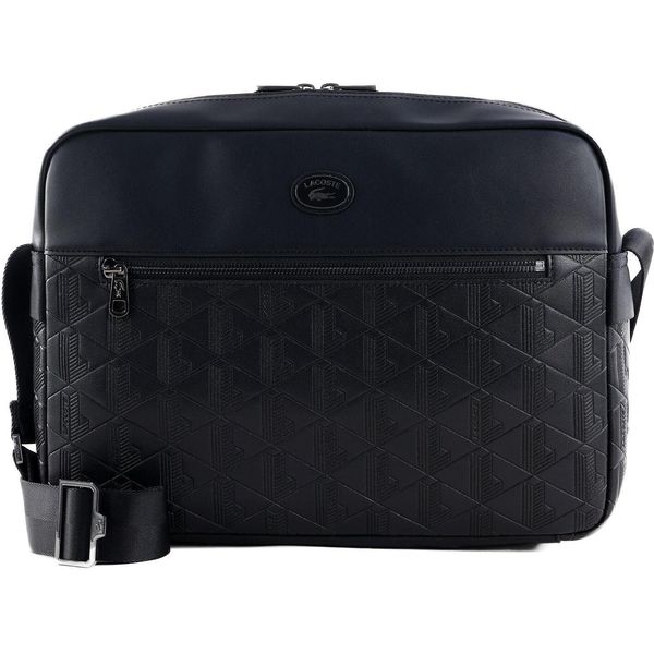 Lacoste Borsa A Tracolla Nomogramme Airline Reporter Bag Noir Nera-image