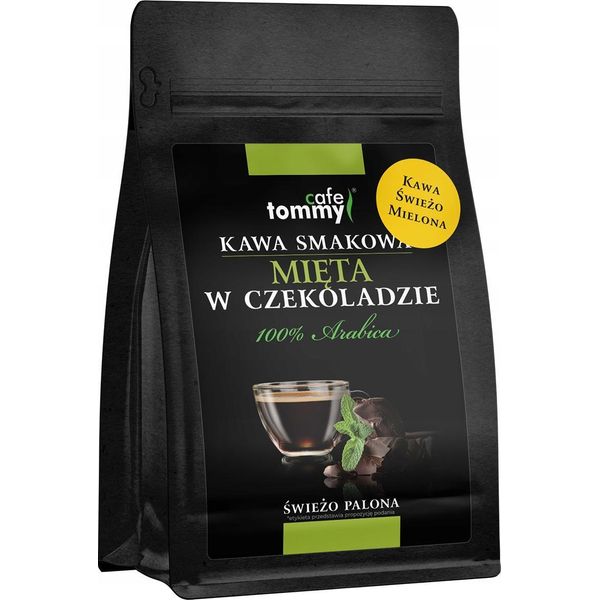 Caffè Macinato Aromatizzato Menta Nel Cioccolato 250 G 100% Arabica Tostato Fresco-image