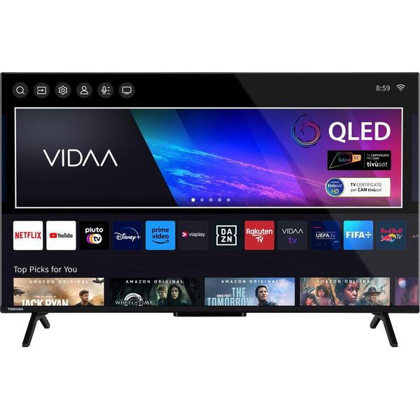 Toshiba 43QV2463DA Tv 109,2 Cm 43 Pollici 4K Ultra Hd Smart Tv Wi-Fi Nero 250 Cd.M²-image