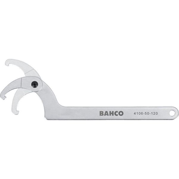 Bahco Finitura Cromata Gancio Regolabile 50-120 Mm 295 Mm Chiave A Forchetta Argento Argento Taglia Unica-image