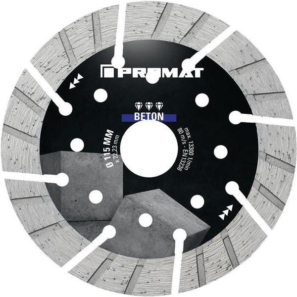 Disco Diamantato Beton Pro Ø 350 Mm Foro 25,4 Mm Spessore Del Segmento 3,4 Mm Larghezza Del Segmento 42,65 Mm-image
