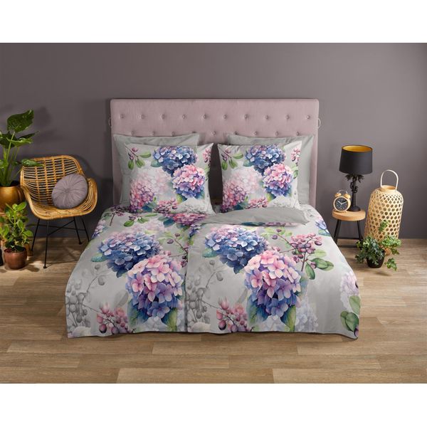 Set Di Biancheria Da Letto Good Morning Julia Colore Grigio Dimensioni 200X200+2X80X80-image