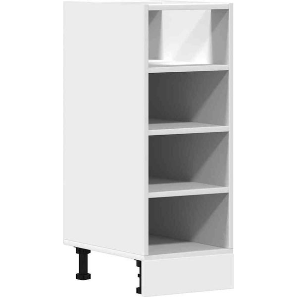 Vidaxl Armadio Base Riga Bianco 30X44,5X81,5 Cm Materiale A Base Di Legno-image