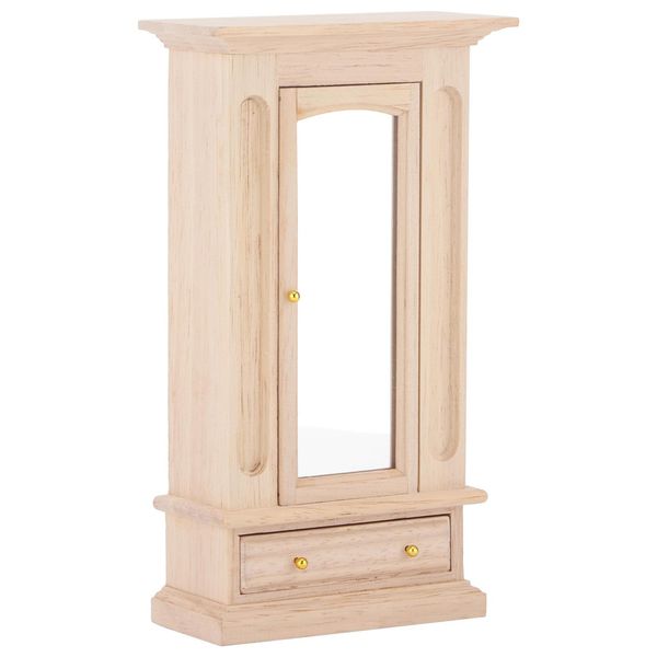 Armadio Casa Delle Bambole, Armadio Casa Delle Bambole 1:12, Armadio Casa Delle Bambole In Legno, Armadio Casa Delle Bambole Con Specchio, Armadio Casa Delle Bambole, Mobili Casa Delle Bambole 1:12-image