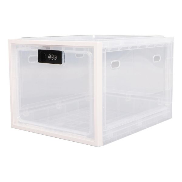 Contenitore Trasparente Per Alimenti E Medicinali Con Serratura A Combinazione A 3 Cifre, Bianco, Per Uso Domestico-image