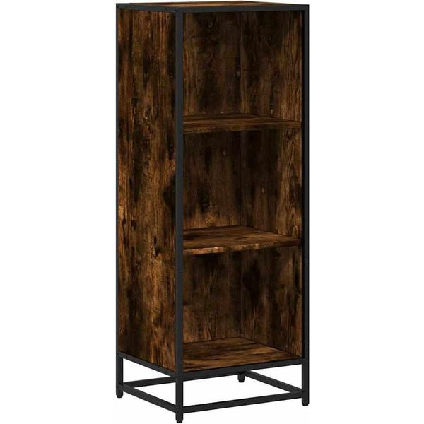 Vidaxl Libreria In Rovere Affumicato 40X35X107,5 Cm Materiale A Base Di Legno-image