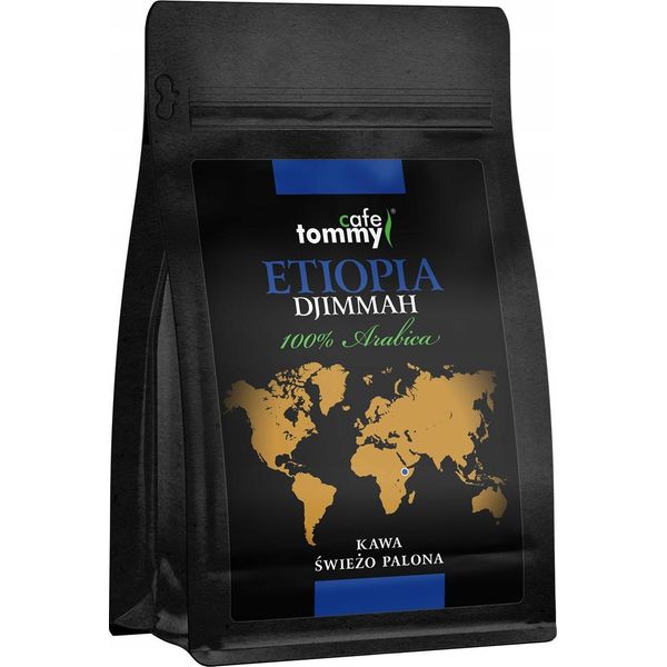 Chicchi Di Caffè 100% Arabica, Appena Tostati, Etiopia, Djimmah, 250 G-image