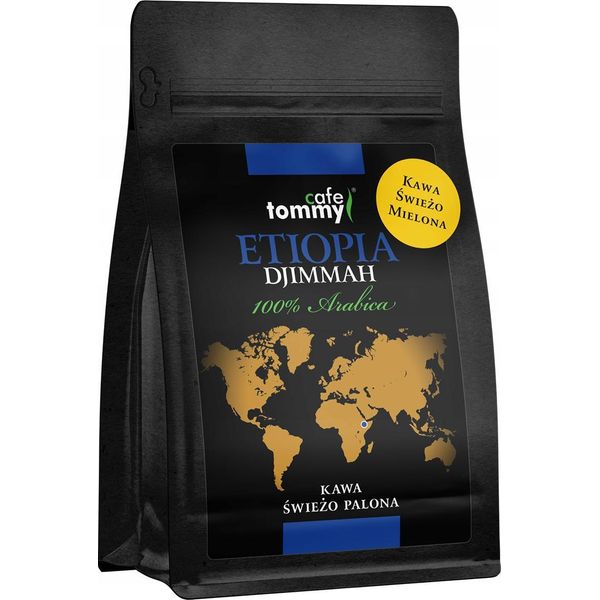 Caffè Macinato Proveniente Dall'etiopia, Djimmah, 100% Arabica, Appena Tostato, 250 G-image