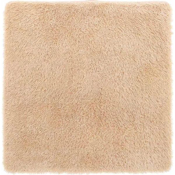 Vidaxl Tappeto Shaggy A Pelo Alto Navarra Beige 240X240 Cm Poliestere-image