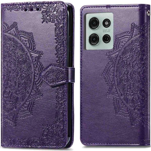 Motorola Moto G75 Sleeve - Pelle Finta - Flip Cover Imoshion - Viola-image