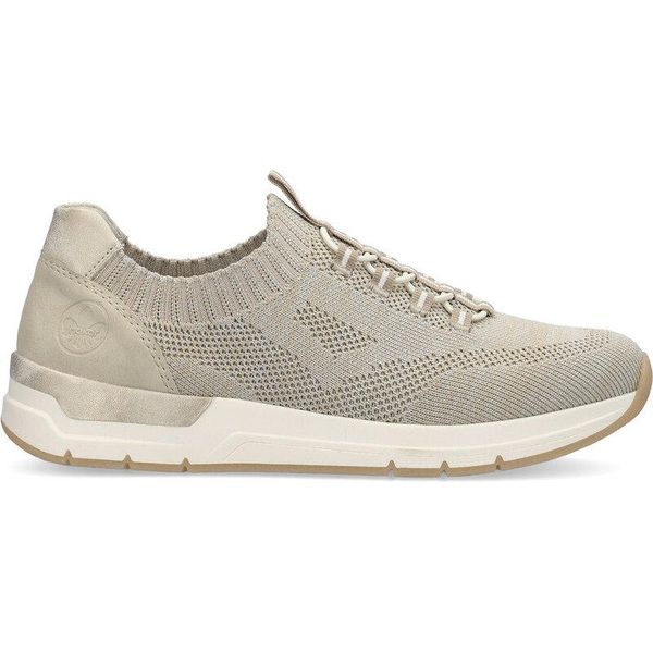 Rieker Donna Scarpa Slip-On Vegan Beige-Grigio-Bianco, Colore:Beige/Fango, Eu Size:38-image