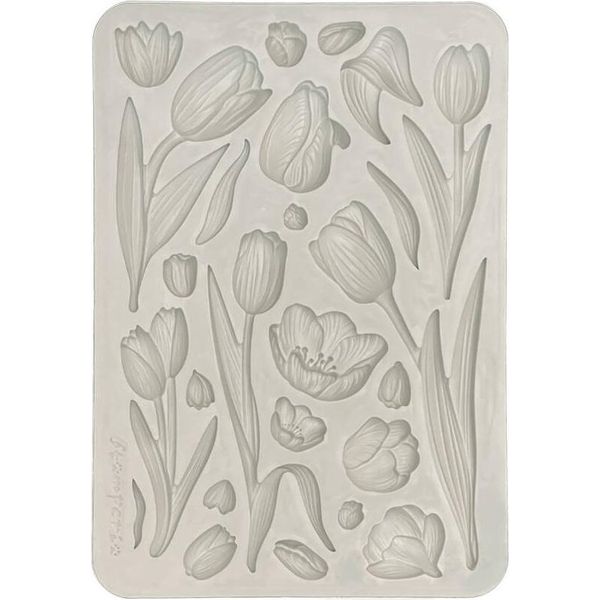 Stamperia Stampo In Silicone Stampaggio Colata Stampo, Art Of Travelling Tulipani-image