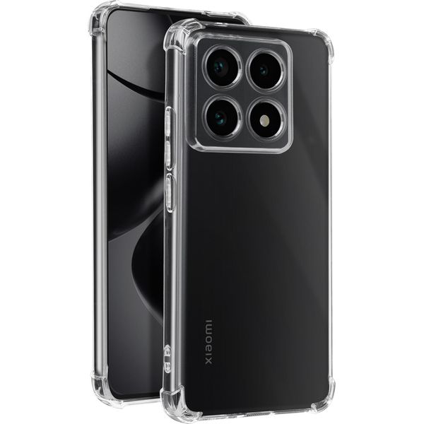 Avizar, Custodia Bumper Per Xiaomi 14T Pro Con Angoli Antiurto, Trasparente-image