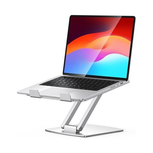 Supporto Per Computer Portatile Cirycase, Ergonomico In Alluminio Regolabile In Altezza, Pieghevole, Ventilato Per Raffreddamento E Portatile Per Notebook Compatibile Con Macbook Air-image