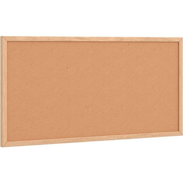 Vidaxl Lavagna In Sughero Con Cornice In Legno Di Pino Massiccio 60 X 30 Cm-image