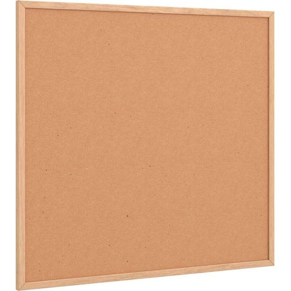 Vidaxl Lavagna In Sughero Con Cornice In Legno Di Pino Massiccio 60 X 55 Cm-image