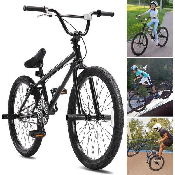 Bicicletta Bmx - Pneumatici Da 61 Cm - Bicicletta Freestyle Con Telaio In Acciaio Hi-Ten - Capacità Di Carico Di 120 Kg - Ideale Per Trick E Acrobazie-image