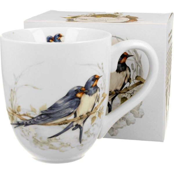 Duo World Of Birds Xxl Mug 1000 Ml Barn Swallow Nuova Porcellana Bone China-image