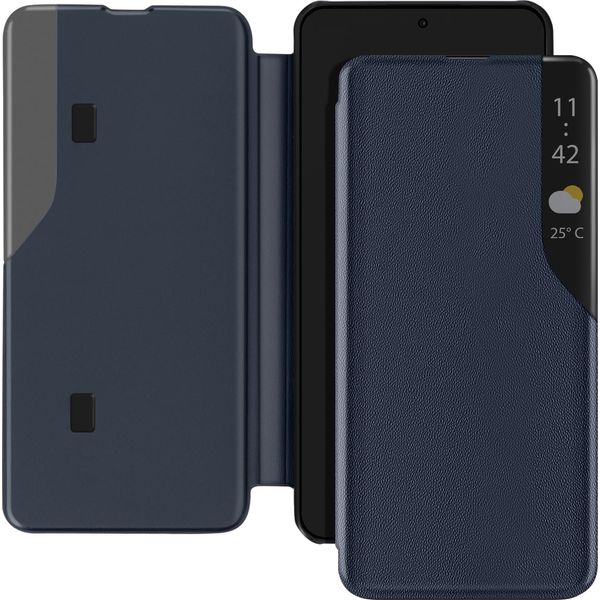 Avizar, Xiaomi Redmi Note 14 5G Custodia Protettiva Con Supporto Video, Blu Scuro-image