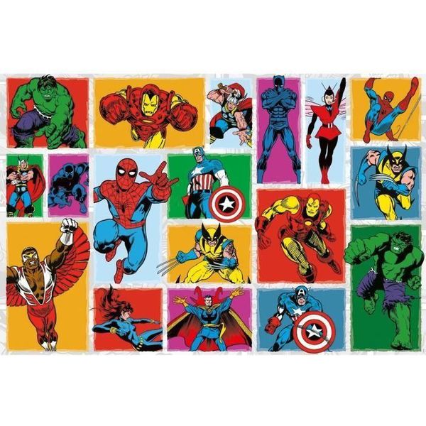 3000 Piece Retro Marvel Puzzle. Adults And Children From 14 Years Old. Premium Quality Puzzles. My Heroes Collection. 12001549. Nathan-image