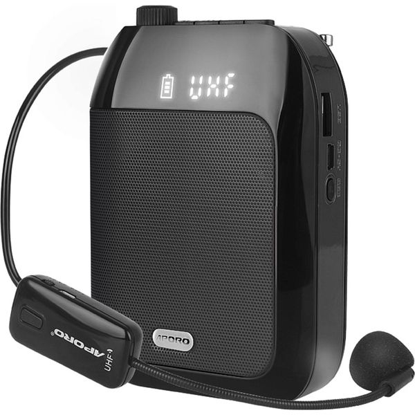 Altoparlante Portatile Con Microfono Wireless – Ricaricabile, Bt, Registrazione Musicale E Radio Fm Per Insegnanti, Corsi Di Formazione, Tour E Canto-image